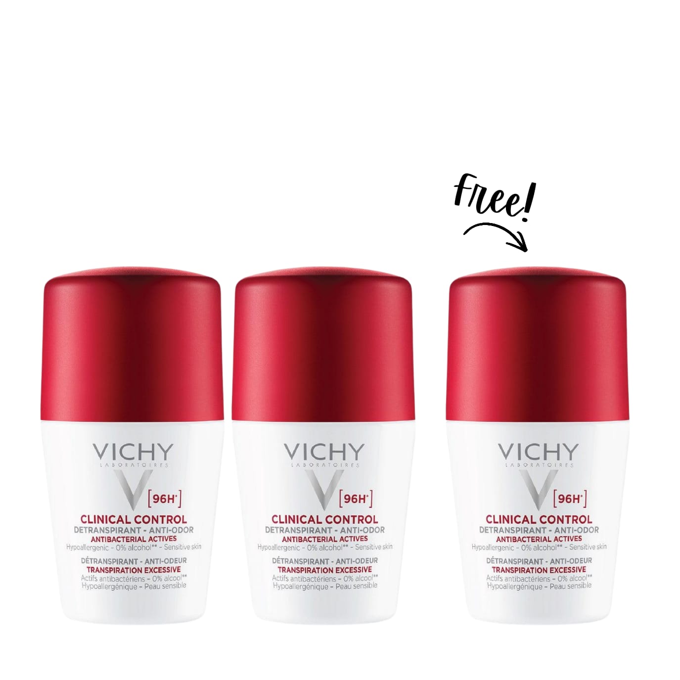 Buy 2 Get 1 - 96 Hour Clinical Control Deodorant for Women